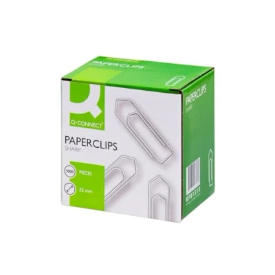 Image of Q Connect Paperclips No Tear 32mm (Pack of 1000) KF01313