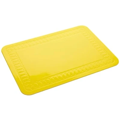 Image of Tenura Yellow Silicone Rubber Non Slip Table and Tray Mat 25 5 x 18 cm