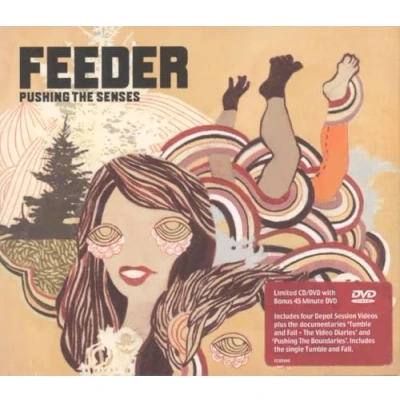 Image of Feeder Pushing The Senses 2005 UK 2 disc CD/DVD set ECHDV60