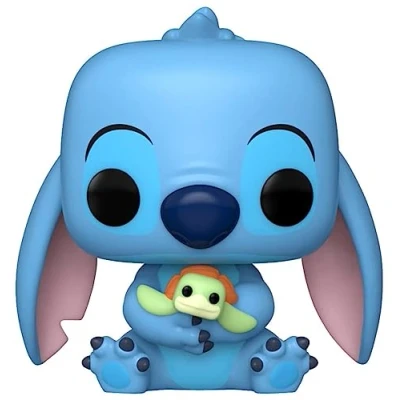 Image of Funko POP! Disney: Stitch With Turtle Lilo And Collectable Vinyl Figure Gift Idea Official Merchandise Toys For Kids &amp; Adults Movies Fans Model Collectors Display