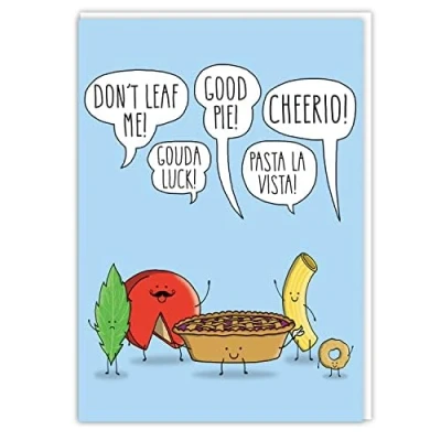 Image of ALL THE JEST Large Good Luck Greeting Card, Funny Leaving Goodbye, Luck, New Job, Farewell, Maternity, Retirement, Moving