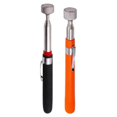 Image of 2 PCS Telescopic Magnetic Pickup Tool, Handheld Retrieval Tool with Non Slip Handle Flexible Magnet Pick Up Tools Pocket Clip (5LB 8LB)