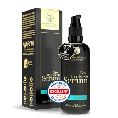 Image of BIO Hyaluronic Acid Serum High Dose 100ml +Vit E &amp; B5 7 fold Face ✓100% Vegan ✓Anti Aging Concentrate ✓ Anti Wrinkle Natural Cosmetics
