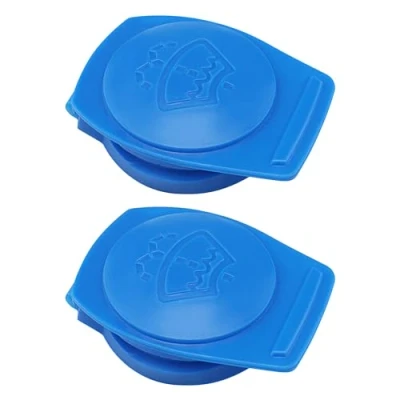 Image of LT Easiyl 2x Wiper Wash Reservoir Cap Windshield Plastic Cover 3Q0955455 Compatible with Audi VW Porsche Cayenne