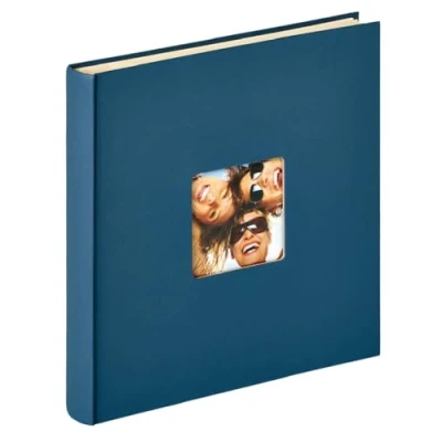 Image of walther Design Photo Album Blue 33 x 34 cm self Adhesive with Punched Cover, Fun SK 110 L
