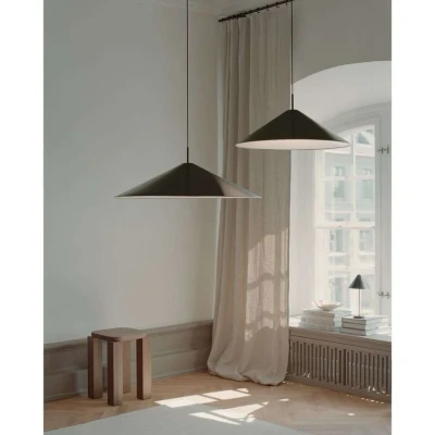 Image of New Works LED hanging light Brolly, Ø 70 cm, black, aluminium