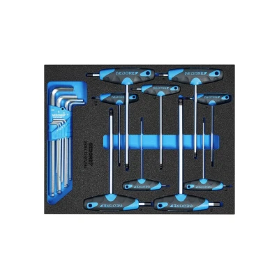 Image of Gedore Hexagon Allen key set in CT module 17 pcs