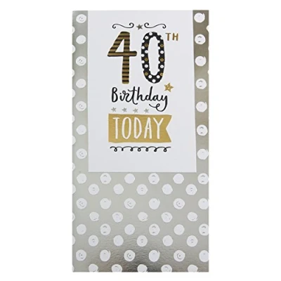 Image of Hallmark 40th Birthday Card &#039;Fantastic Years Of You&#039; Medium Slim