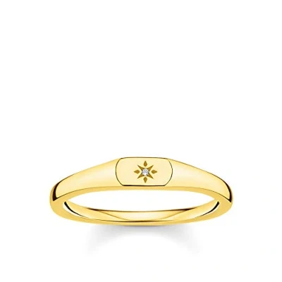 Image of THOMAS SABO ring star gold plated silver TR2314 414 14 54