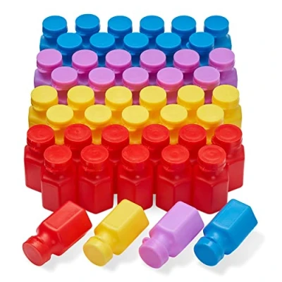 Image of THE TWIDDLERS 48 Mini Party Bubble Solution Bottles with Wands, Bubbles for Kids Favours and Goody Bag Fillers, Birthdays, Weddings 17ml
