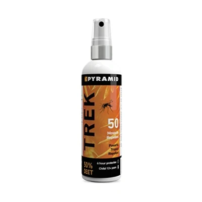 Image of Pyramid Trek 50. Maximum strength DEET Insect/Mosquito Repellent Spray 100ml