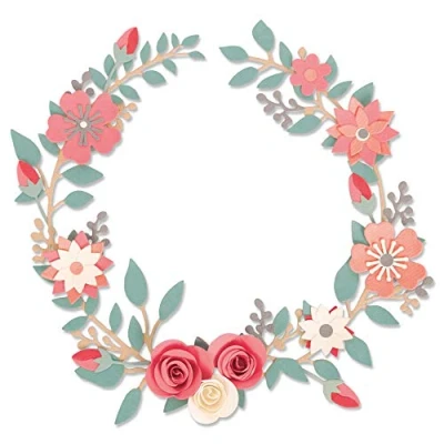 Image of Sizzix Thinlits Die Set 6 Pack 663862, Wedding Wreath by Olivia Rose, Paper, Multicolour, One Size