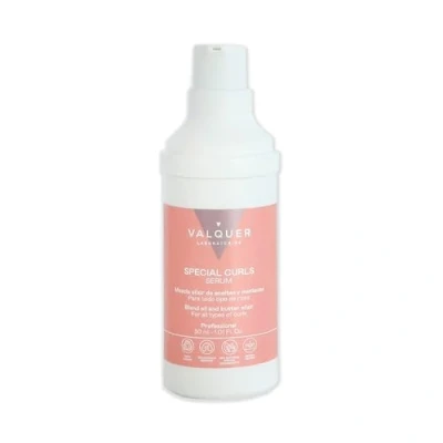 Image of Valquer Serum for Curly Hair Method. Composed of 99.99% ingredients natural origin that improves the combability and softness hair, avoiding frizz. Formulation Zero% 30ml