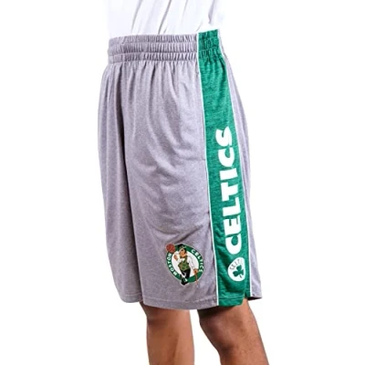 Image of Ultra Game NBA Boston Celtics Men&#039;s Mesh Athletic Active Basketball Shorts, Black, Large