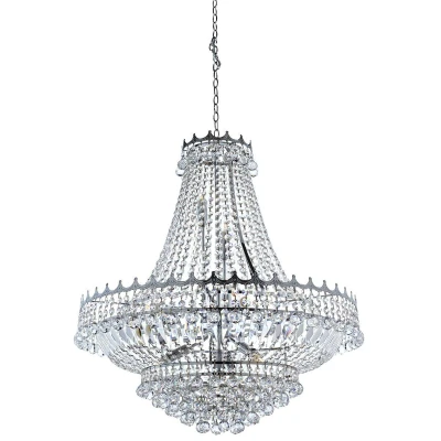 Image of Versailles 13 Light Chandelier Chrome Finish, E14
