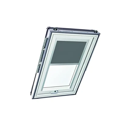 Image of Original Roto Roller Blind Exclusive ZRE Daylight For Roof Windows Guide Rail Silver Series Designo R6/R8, i8 and Classic 64/84 Size 074/118 07/11 Colour Dark Grey