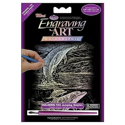 Image of ROYAL BRUSH HOLOMIN 103 ENGRAVING MINI JUMPING DOLPHIN, Multicolor