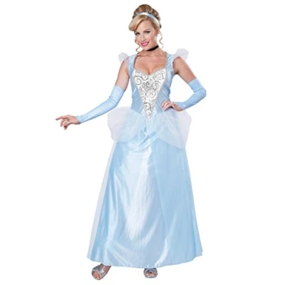 Image of California Costumes 1345 CLASSIC CINDERELLA Adult Sized Costume, Blue/White, XL