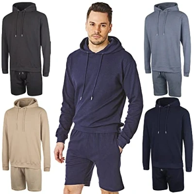Image of RIPT Performance RCSET762 Men&#039;s Hooded Top and Short Loungewear Set, Navy, XXL