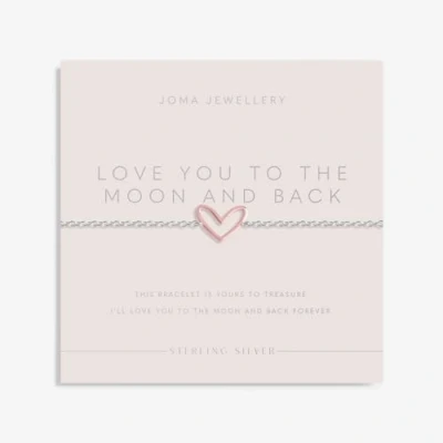 Image of Joma Jewellery Sterling Silver &#039;Love You To The Moon And Back&#039; Bracelet