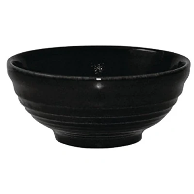Image of Churchill Super Vitrified DL426 Bit on the Side Ripple Snack Bowls, 120 mm, Black (Pack of 12)