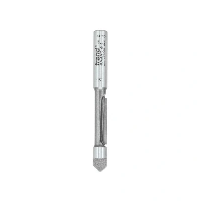 Image of Trend Professional Pierce &amp; Trim Cutter, 1/4 Inch Shank, 6.3mm Cut Diameter, 18mm Length, Tungsten Carbide Tipped, 47/4X1/4TC