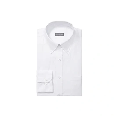 Image of Van Heusen Men&#039;s Dress Shirt Regular Fit Pinpoint Solid, White, 17&quot; Neck 36&quot; 37&quot; Sleeve