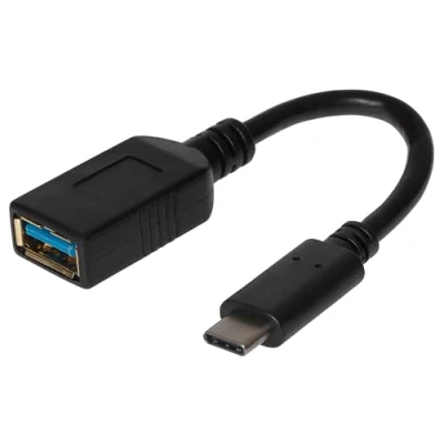 Image of Maplin USB C to A 3.1 Gen 1 Female Adapter, 0.14m Cable