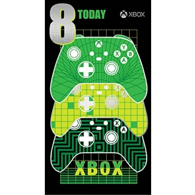 Image of Age 8 Birthday Card, Xbox Card for Xbox, 8th