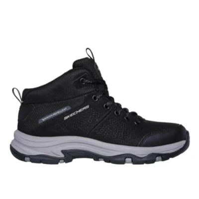 Image of Skechers Women&#039;s Trego Trail Kismet, Black Synthetic/Mesh/Charcoal Trim, 3 UK
