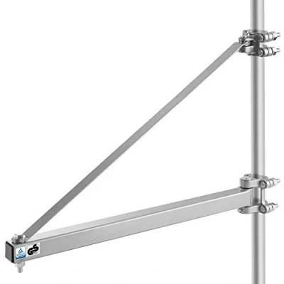 Image of Arebos Hoist Frame Rotating Swinging swivel Lifting winch 180 degree swivel, outreach load at 750 mm Wall mounting arm cable Einhell Robust and hard wearing