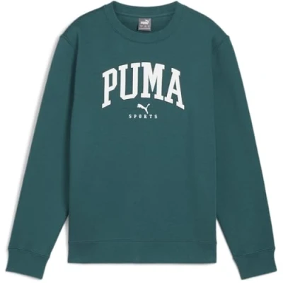 Image of Puma Squad CREW Unisex Sweatshirt for kids, Size: 11 12y, Cold green