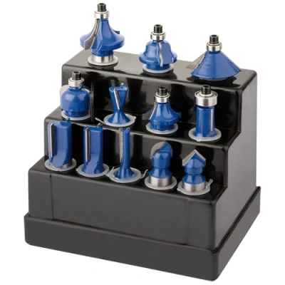 Image of Draper TCT Router Bit Set, 1/2&quot; (12 Piece)