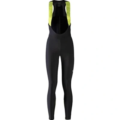 Image of GOREWEAR Progress Thermo Bib Tights+ Womens, Black/Neon Yellow, 40