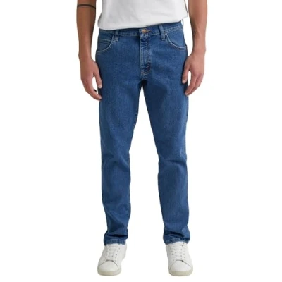 Image of Rustler Men&#039;s Regular Jeans, Indigo Mid, 33 W/32 L