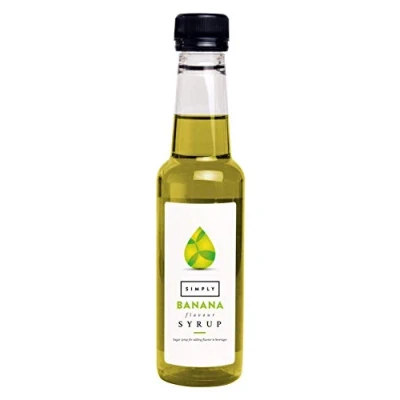 Image of Simply Banana Syrup, Vegan &amp; Nut Free Flavoured Syrup for Coffee, Cocktails Baking (250ml)