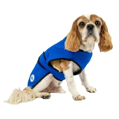 Image of Ancol Dog Cooling Coat Sun Protection Pet Vest with Belly Strap for Snug Fit Refreshing Summer Puppy Jacket XS