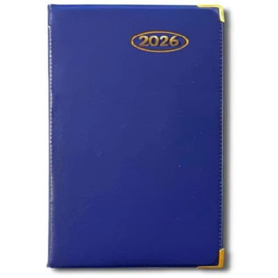 Image of 2025 DIARY POCKET SMALL WEEK TO VIEW WITH METAL EDGE (Blue)