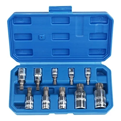 Image of DAYUAN Spline Socket Bit Set 10pcs Square Triple Silver M4 M18