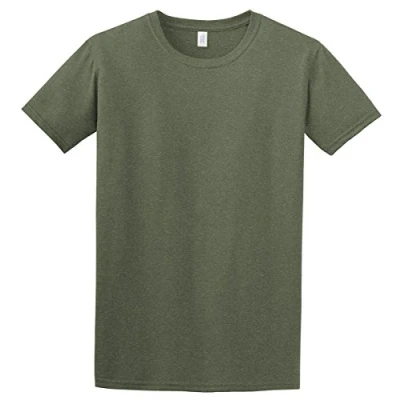 Image of Gildan Mens Short Sleeve Soft Style T Shirt (XL) (Heather Military Green)
