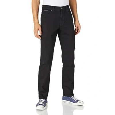 Image of Wrangler Men&#039;s Texas Slim Jeans, Black Valley, 30W / 32L