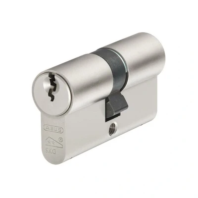 Image of Abus E60NP Euro Double Cylinder Nickel Pearl 40mm / Visi