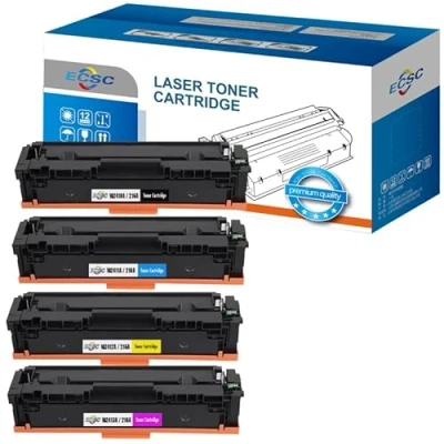 Image of ECSC Toner Cartridge With Chip W2410A,W2411A,W2412A,W2413A/216A For Printer, Compatible HP Colour LaserJet Pro MFP M182n, M183fwf (B/C/M/Y, 4 Pack)