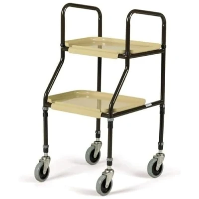 Image of Days Flat Packed Height Adjustable Plastic Shelf Trolley, Organiser with Casters, Trolley is Ideal for Storage and Organisation, Easy to Remove Clip on Shelves