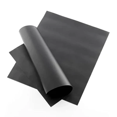 Image of InnovaGoods Non Stick Oven and Barbecue Mat, Fiberglass, Black/White, 33 x 40 2 cm