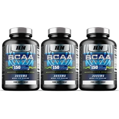 Image of BCAA 3000mg 2:1:1 Capsules BCAAs (450 Capsules) per Serving Amino Acids 90 Servings Suitable for Vegans &amp; Vegetarians