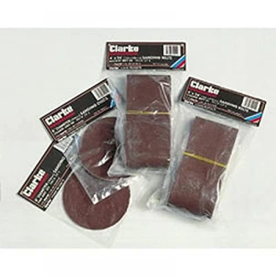 Image of Clarke 4&quot; Sanding Belt for CS4 6C Medium 80 grit (Pk5) 6500808