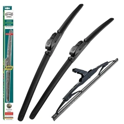 Image of Heyner Wipers Fits: Land Rover Evoque 2011 2018 Full Set of 3 Wiper Blades Hybrid HY 242111