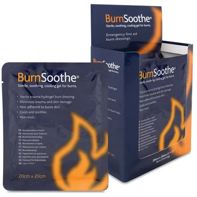 Image of Reliance Medical Burnsoothe Cooling Gel Immediate Dressing For Burns In First Aid Sterile Soothing, Non Adherent, Toxic, Minimize Trauma And Skin Damage, 20 Cm x Cm, (Pack Of 5)
