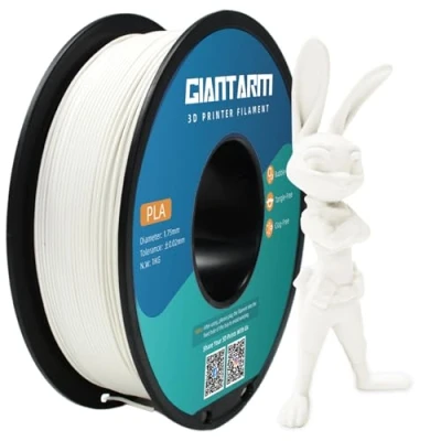 Image of PLA Filament 1.75mm, GIANTARM Classic 3D Printer 1kg Spool White…